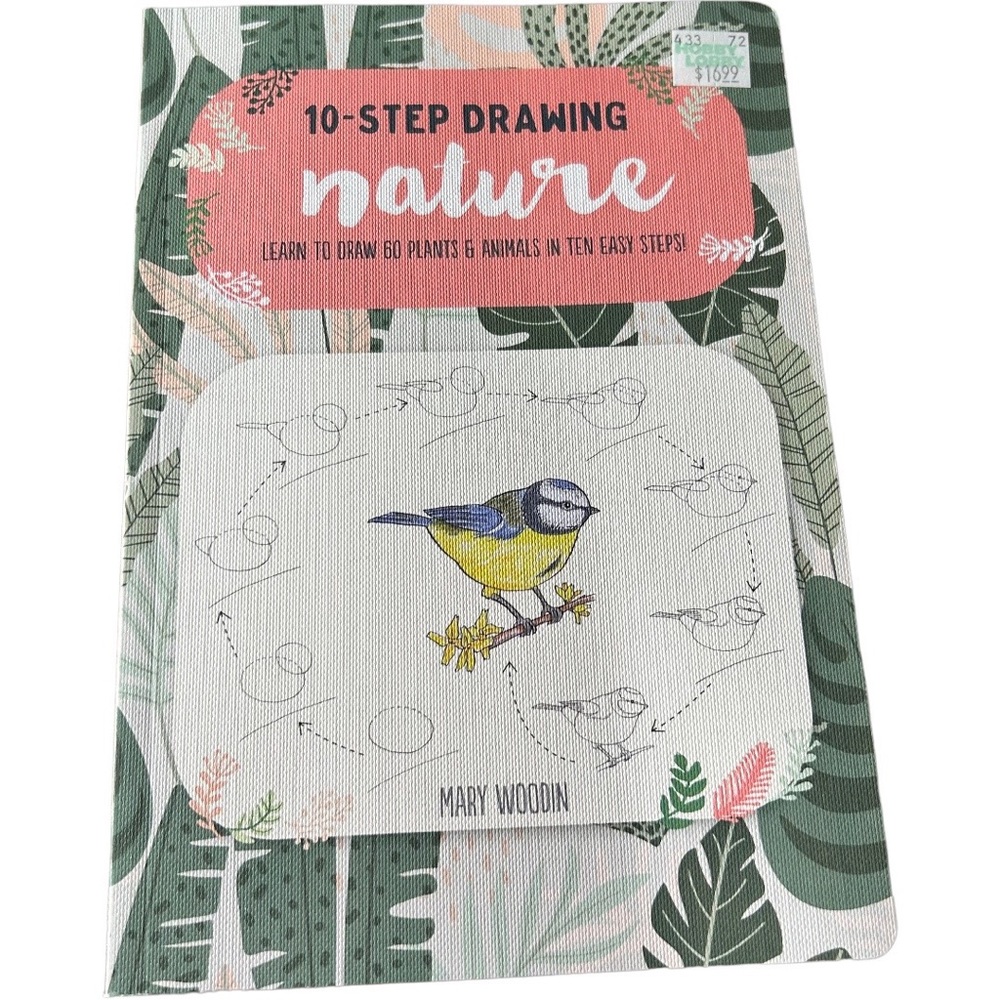 10- Step “How to” Nature Drawing Book NWT
